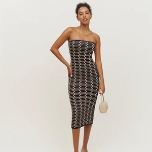 Reformation Cianna Strapless Sweater Dress